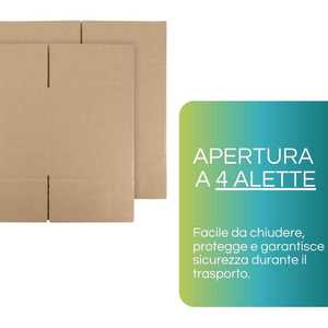 Scatola di Cartone Ondulato Doppio 60x40x40 Cm per Trasloco e Stoccaggio, Pallet da 160 Pezzi - Product Image 3