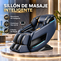 Fauteuil de massage inclinable Zhipin à commande vocale avec IA, zéro gravité, massage à une touche avec airbags pour le corps entier