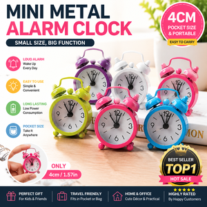 Mini réveil en métal de 40 mm pour <span class=keywords><strong>enfants</strong></span>, idéal comme cadeau - Product Image 1