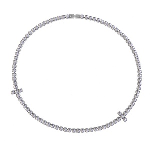 Collar de cadena de tenis de acero inoxidable con circonitas, estilo cubano, joyería hip hop, unisex, <span class=keywords><strong>streetwear</strong></span> para hombres y mujeres - Product Image 5