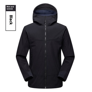 Chaqueta de concha suave transpirable impermeable para hombre de otoño e invierno, forro polar, chicos duros para montañismo, abrigo acogedor para exteriores - Product Image 1