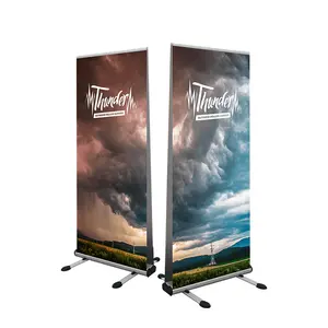 Polyester custom stand display retractable roll up screen banner,pull roll up banners,retractable banner stands