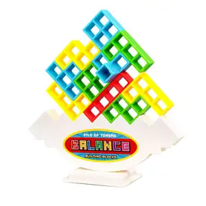 Gioco di bilanciamento della torre 48 blocchi impilabili Stack blocchi da costruzione equilibrio Puzzle Board assemblaggio mattoncini giocattoli educativi per ragazzi adulti