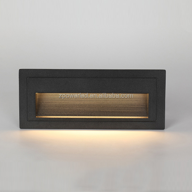 Aluminum Housing Warm White 3W 5W 6W 12V 24V Corner Wall Lamp Outdoor Stairs LED Step Light