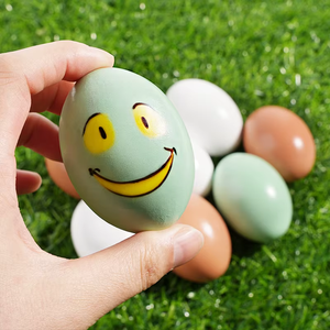 Wooden <b>Egg</b> Duck <b>Toy</b> Pretend Play Food Spinning <b>Toy</b> Coloring Art Craft Prank <b>Toy</b> for Kids Toddlers - Product Image 5