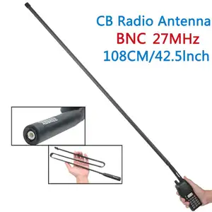 ABBREE 27mhz 108cm/42.52IN Antenna CB Portable Radio Midland Uniden Anytone Ham Radio Tactical Foldable BNC Antenna