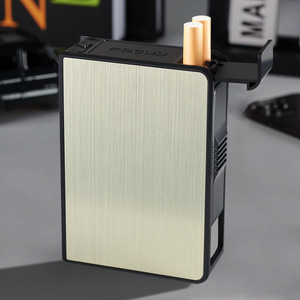 KY vente en gros <span class=keywords><strong>pas</strong></span> <span class=keywords><strong>cher</strong></span> Focus marque 20 bâtons automatique hommes Portable Vintage en aluminium <span class=keywords><strong>étui</strong></span> <span class=keywords><strong>à</strong></span> cigarettes <span class=keywords><strong>personnalisé</strong></span> - Product Image 2