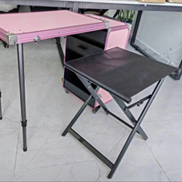 Chaise de camping en plein air Mobilier de salon portable Tabouret à ongles pour manucure Table à ongles Bureau