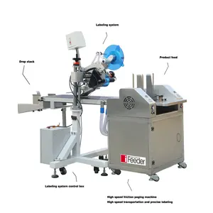 Etichettatrice automatica ad alta velocità dell'alimentatore del sacchetto della pila della stampante di codifica della macchina della pagina di carta