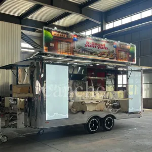 Chariot de restauration carré en acier inoxydable de 5 m, chariot mobile d'extérieur pour collations et restauration rapide avec COC - Product Image 6