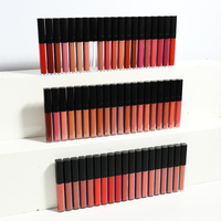 Rouge à Lèvres Liquide Mat Nude Velours 24 Couleurs Étanche, Faible MOQ Sans Logo, Gloss Maquillage Marque Privée