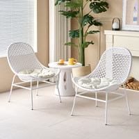 Ensemble de table et de chaises de loisirs d'extérieur, meubles modernes en plastique imperméables multifonctionnels pour patios, balcons, terrasses, ensemble de jardin