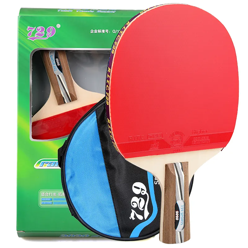 Raket Tenis Meja 729 Persahabatan, 2020 Raket Tenis Meja Otentik, Raket Tunggal dan Ganda 158*152Mm