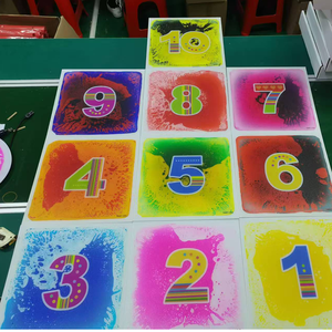Tùy Chỉnh Thiết Kế Mới In Cảm Giác Chơi Mat Lỏng Hopscotch Số Gạch Cho Trẻ Em Xúc Giác Khám Phá Đồ Chơi Gel Đầy Cảm Giác Sàn - Product Image 4