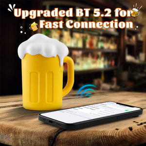 Loa không dây quà tặng Oktoberfest, thiết kế cốc bia vui nhộn, thích hợp cho BBQ, du lịch biển, loa mini di động ngoài trời, cốc bia không dây - Product Image 5