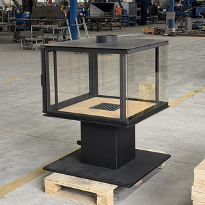 Wood <strong>Burning</strong> Stove with Contemporary <strong>Log</strong> Burner Design for Home Heating and Strong Long <strong>Burning</strong> Performance - Product Image 4