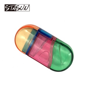 Dụng Cụ Gọt Bút Chì Bằng Nhựa STASUN, Một Lỗ Xoay, Chất Lượng Cao, Có Tẩy Dành Cho Trường Học - Product Image 5