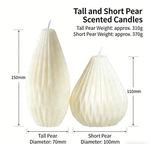 Lilin Pilar Berbagai Bentuk Ukuran Beragam Lilin Dekoratif Putih Beraroma untuk Rumah Pernikahan Pesta Tahan Lama - Product Image 5