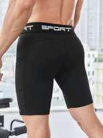 Pantalones Cortos Deportivos de Compresión para Hombre, Material de Alta Elasticidad, Adecuados para Senderismo, Trotar, Ciclismo y Entrenamiento Físico al Aire Libre