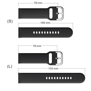 Bracelet en silicone à boucle en métal souple et étanche de qualité supérieure 20 22mm pour <span class=keywords><strong>Gear</strong></span> <span class=keywords><strong>S3</strong></span> <span class=keywords><strong>Frontier</strong></span> <span class=keywords><strong>Samsung</strong></span> Galaxy Watch 3 <span class=keywords><strong>46mm</strong></span>/42mm/Active 2 - Product Image 3