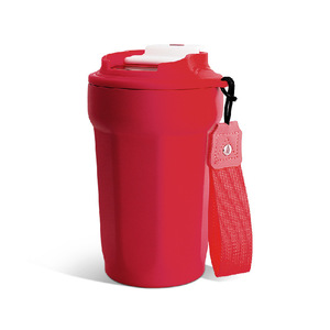 Gobelet isotherme en acier inoxydable vert 16 oz avec sangle de transport pour les voyages en plein air - Product Image 5