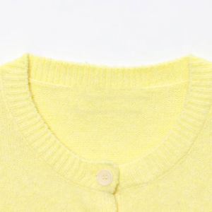 Suéter de Punto Color Crema Francés, Moda Otoño 2025 para Mujer, Estilo Retro, Manga Larga, Corte Casual - Product Image 5
