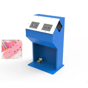 Máquina de inserción de correa de zapatilla de goma plástica, 4 y 6 agujeros, novedad de 2020