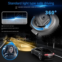 Phares de voiture LED universels haute puissance Double tube en cuivre 12V/24V ampoule de voiture avec 3 couleurs 6000k température de couleur