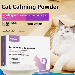 Pó de Conforto para Gatos 50g Produto de Saúde para Animais de Estimação com Extração de Plantas para Gatos Machos e Fêmeas Alivia Ansiedade e Acalma Emoções - Product Image 3