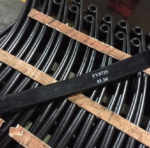 Nouvelles ressorts à lames en acier 60Si2Mn haute performance pour suspension d'essieu de remorque, capacité 2000-6000 lbs, certifiées ISO/TS16949, 12 - Product Image 5