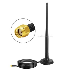 เสาอากาศสปริง824 ~ 2960MHz <span class=keywords><strong>GSM</strong></span> 3G 4G LTE พร้อมขั้วต่อ SSMA ตัวผู้ฐานแม่เหล็กและสาย RG174โพลาไรซ์ในแนวตั้ง - Product Image 2