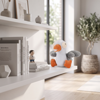 Peluche personnalisée en forme de canard, directement de l'usine, à partir de vos croquis, OEM/ODM, pour marques IP originales
