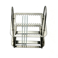 Stainless Steel Microscope Slide Staining Rack 26 30 60 Slides Laboratory Slide Holder Staining Frame