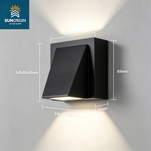 Applique Murale Extérieure Étanche IP65, Luminaire LED Moderne Haut/Bas en ABS pour Couloir, Jardin, Porche, Éclairage Mural Extérieur - Product Image 3