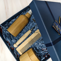 Vente directe en usine écologique emballage cosmétique vaporisateur verre ensemble de produits en bambou avec bouchon Bambu