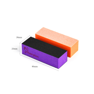 Free Shipping 3 Way Orange <strong>Nail</strong> <strong>Buffer</strong> <strong>Block</strong> 80/80/100 Grit for Manicure - Product Image 4