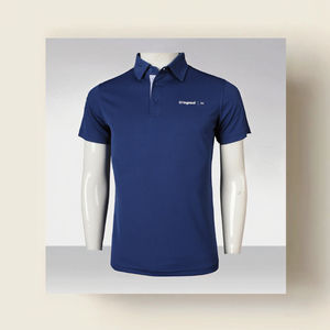 Chemise à col à manches courtes personnalisée haut de gamme avec logo imprimé, design vierge, en polyester respirant tricoté, pour la culture d'entreprise, pour homme - Product Image 3