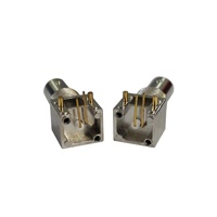 Connecteur RF CHAOYI en zinc composite BNC-KWE, connecteur coaxial à montage sur circuit imprimé, connecteur BNC femelle à angle droit