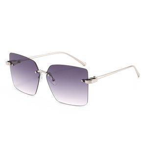 Nuovi Occhiali da Sole Senza Montatura in Metallo Oversize con Protezione UV400 Unisex, Classici e alla Moda, Disponibili in Vari Colori - Product Image 6