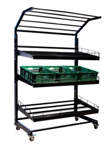 Estantes de Exhibición de Metal Resistentes para Supermercados, Personalizados por el Fabricante, con Almacenamiento para Frutas y Verduras - Product Image 5