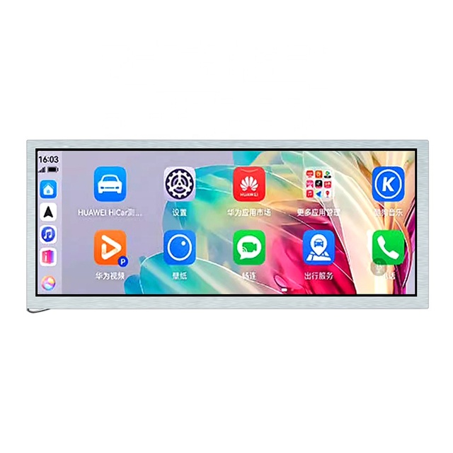 12.3 Inch IPS TFT LCD Industrial Bar-shaped Rectangular Display Module 1920*720 LVDS Interface Panel Screen