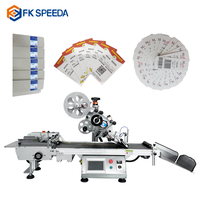 Machine d'étiquetage automatique de table pour boîtes plates, sachets en plastique et pochettes, avec système de pagination