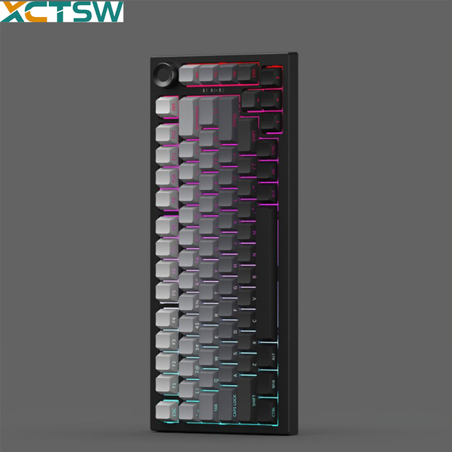 New K81 Mechanical Gaming Keyboard Red Switch Multimedia Knob USB Type-C 5.8GHz Wireless 88 Keys for Desktop/Laptop Computers