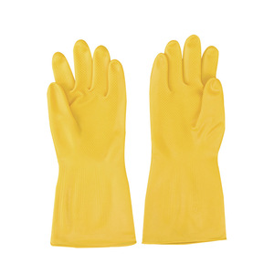 Gants en caoutchouc épais imperméables pour la vaisselle, le nettoyage domestique, les travaux industriels, texture grainée - Product Image 1