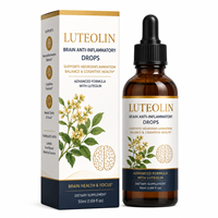 Gouttes Nootropiques Standardisées à Base de Plantes, Complexe Luteoline Ginkgo avec Vitamines B Actives pour un Soutien Total des Performances Cérébrales – Format Économique