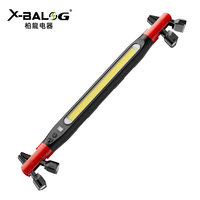 Portable LED Work Light ABS Rechargeable 2 Magnetic Base 360 Rotating Hook Clamp Workshop Garage Automotive Job Site