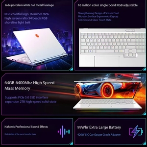 แล็ปท็อปใหม่เอี่ยม Mechrevo Yaoshi 16 Ultra Gaming Laptop Rtx5080 โน้ตบุ๊กหน้าจอ 2.5k Core 9 คอมพิวเตอร์ Yaoshi 16 Ultra - Product Image 3