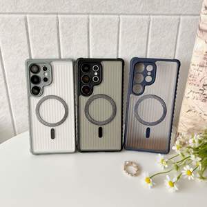 Coque de téléphone à texture mate moletée compatible avec Samsung S24 S25U S23EF, bords antidérapants, protection antichoc A16 A07 - Product Image 1