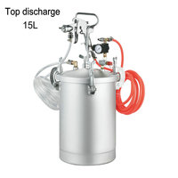 Outils du réservoir de peinture à pression d'air 15L pot de pression à décharge supérieure/inférieure pour le moulage de résine