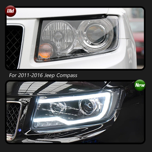 TYPY for 2011-2016 Jeep Compass headlight assemblies LED lens conversion kit for <b>daytime</b> <b>running</b> <b>lights</b> and turn signals - Product Image 3
